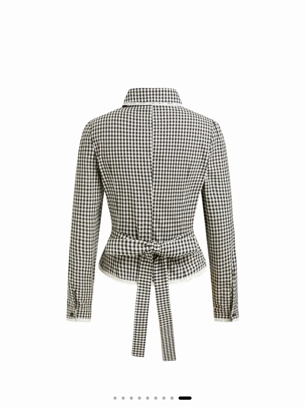 Cider Black & White Gingham Tailored Blazer - Picture 5 of 9